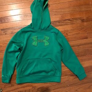 Under Armour hoodie Boys Large Green